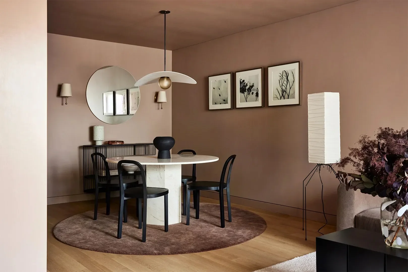 7 Layout Tricks to Help You Squeeze a Dining Area Into a Small Living Room - 3