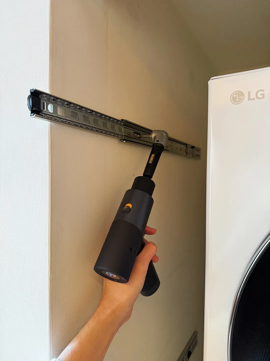 An IKEA Pegboard Was the Smart Storage Fix for Cleaning Supplies in This Narrow Laundry Closet - 4
