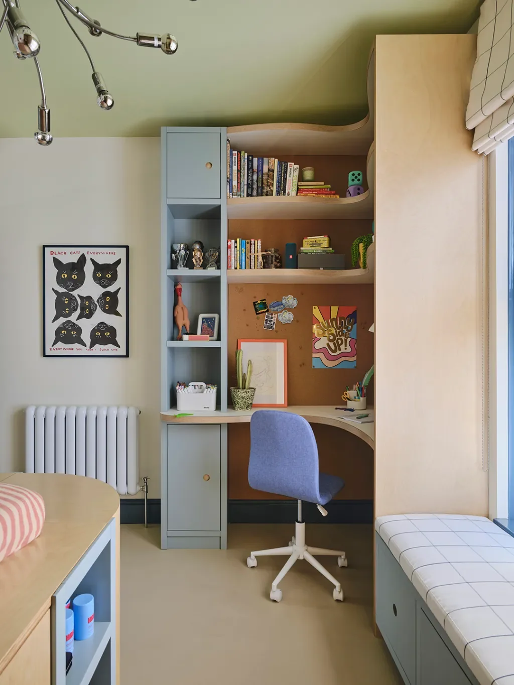 Before & After: A Custom Platform Bed Makes This Sporty Tween’s Room Sleepover-Ready
