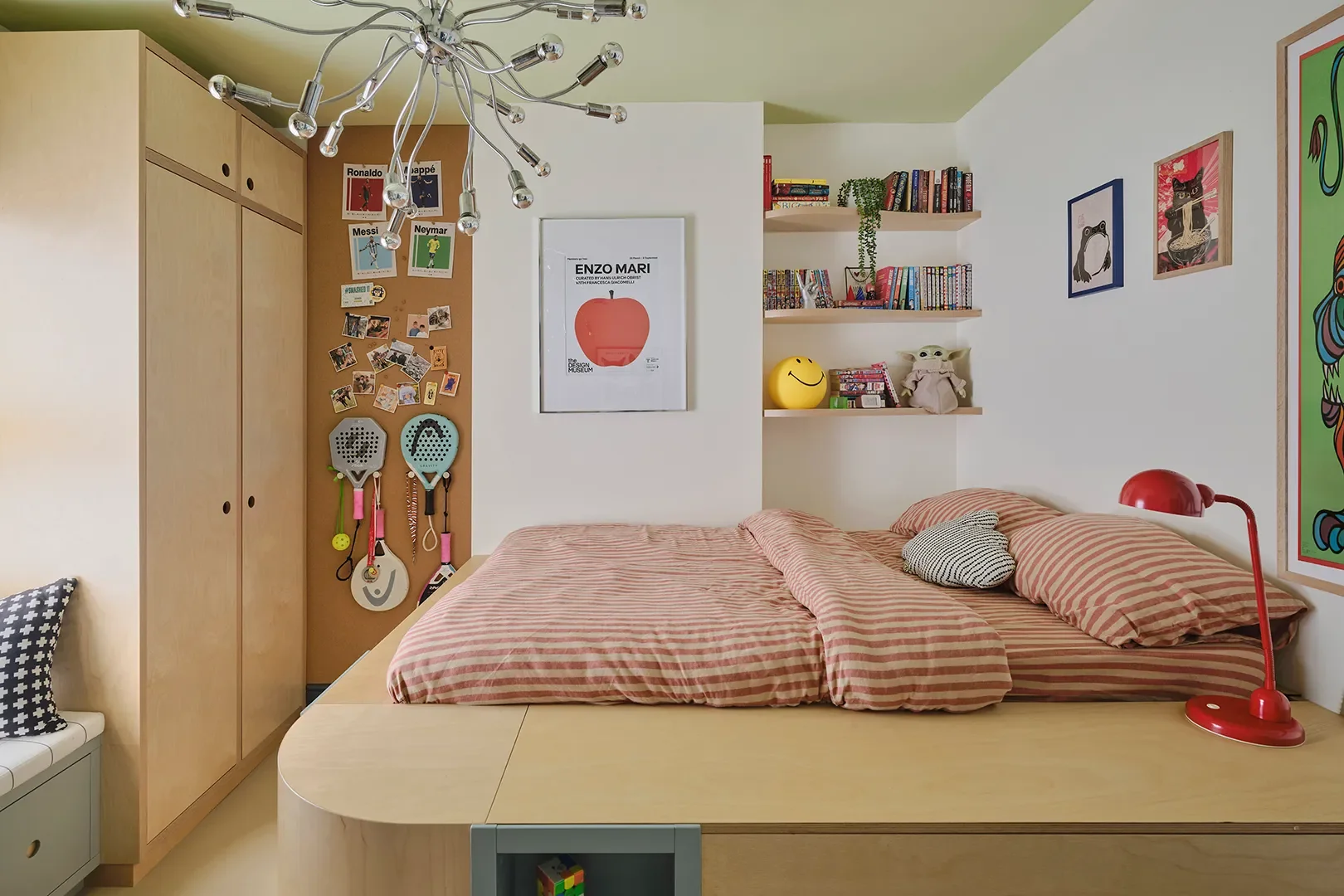 Before & After: A Custom Platform Bed Makes This Sporty Tween’s Room Sleepover-Ready - 3