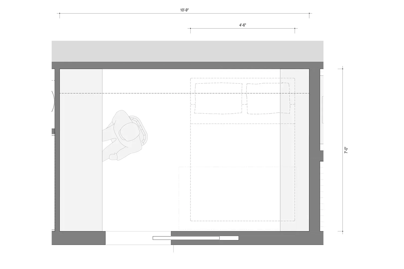 How a Designer Made a Murphy Bed in a 7×11 Room Look Like Built-Ins - 2