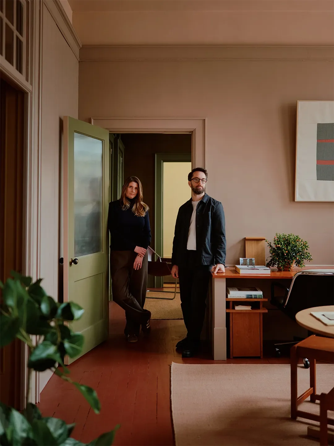Mismatched Doorknobs and Crimson Floors Give This Design Studio Its Layered, Collected Soul - 2