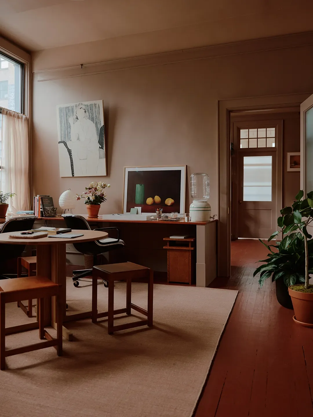 Mismatched Doorknobs and Crimson Floors Give This Design Studio Its Layered, Collected Soul - 5