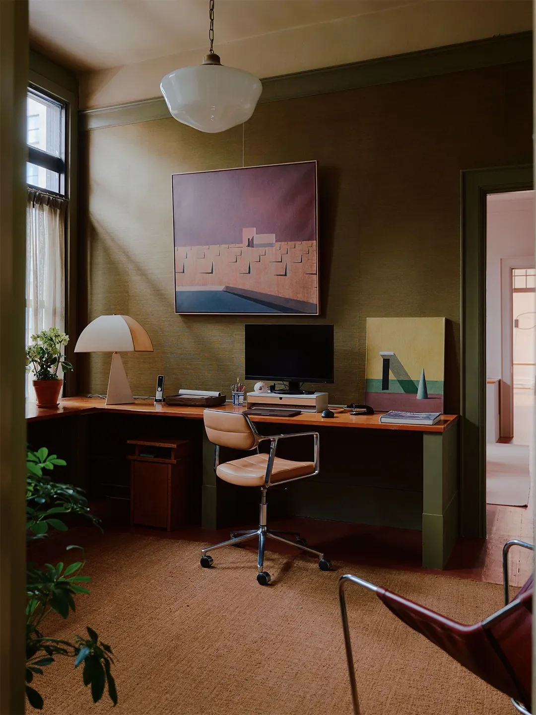 Mismatched Doorknobs and Crimson Floors Give This Design Studio Its Layered, Collected Soul - 6