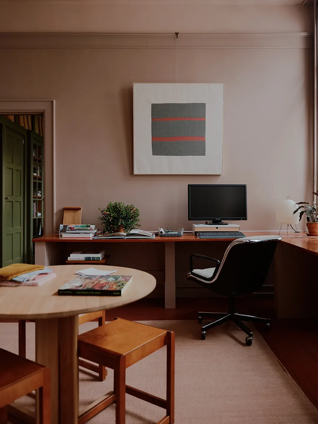 Mismatched Doorknobs and Crimson Floors Give This Design Studio Its Layered, Collected Soul - 7