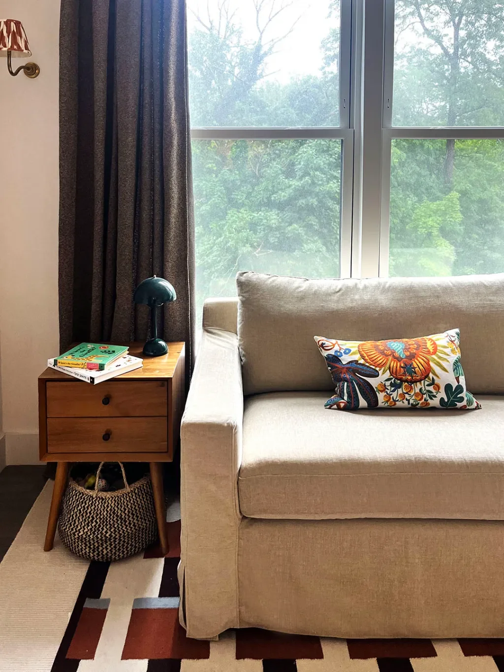 This Pull-Out Sleeper Sofa Turns a Nursery Into a Guest Room in Seconds