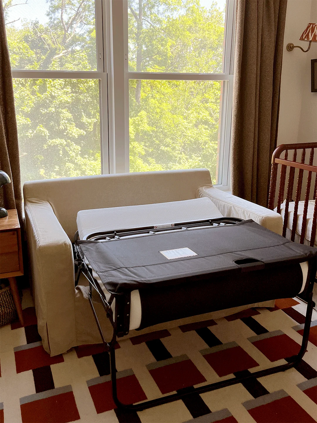 This Pull-Out Sleeper Sofa Turns a Nursery Into a Guest Room in Seconds - 5