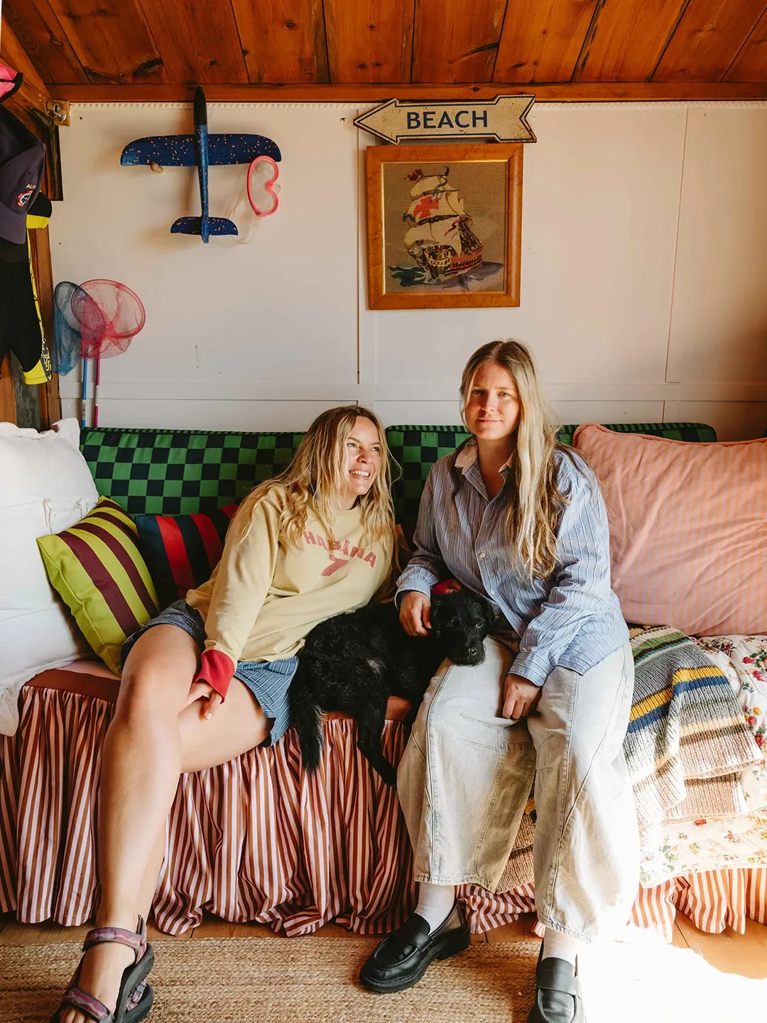 A Tiny British Beach Hut in Stripes on Stripes—Subtly Nautical, Never Obvious - 3